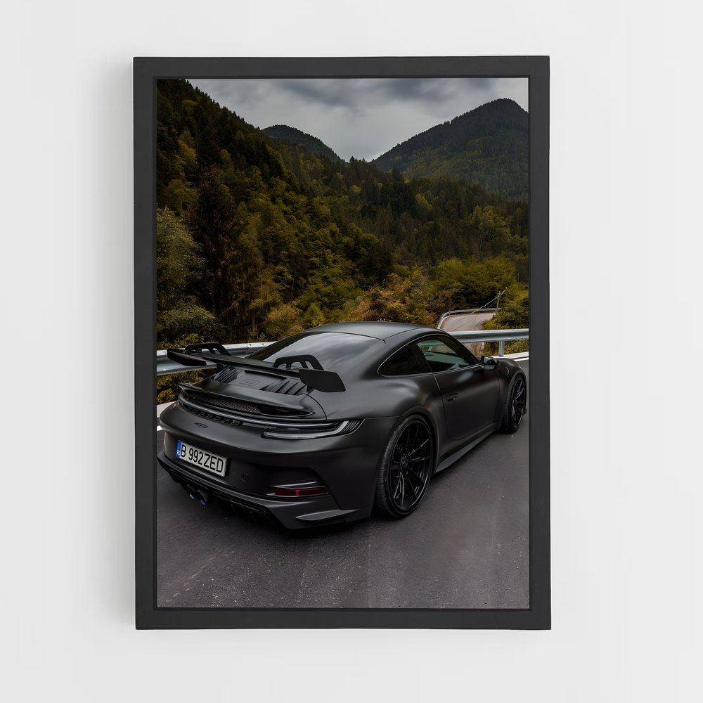 Poster Vitesse Turbo – affiche Porsche (vue 2)